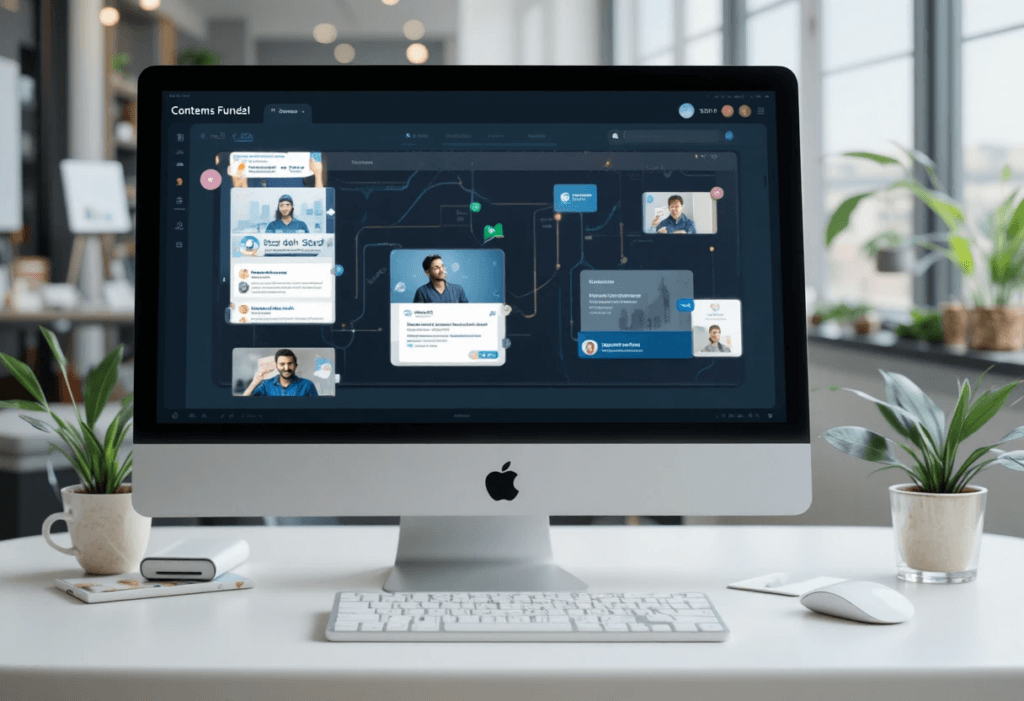 Digitale Funnel- und Marketing-Automatisierung innerhalb einer KI-gestützten Business-Plattform