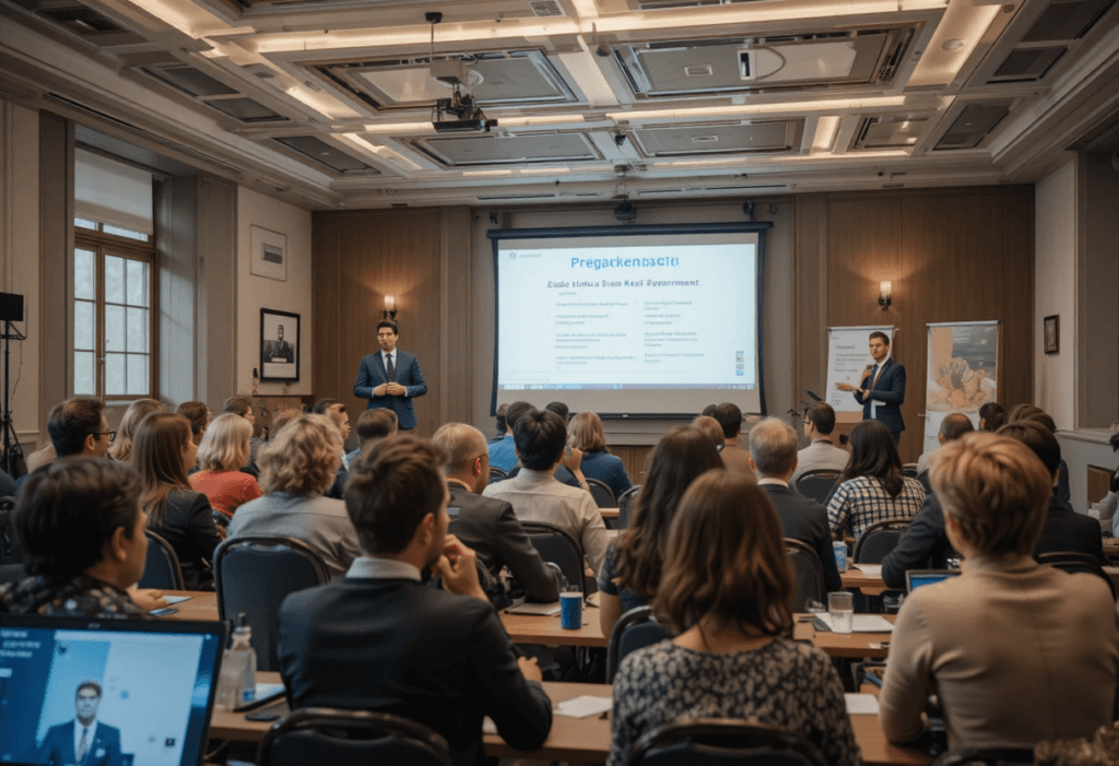 Direkter Austausch bei einem Social-Media Webinar.