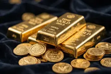 Goldbarren und Goldmünzen als Basis für dein Affiliate Marketing Training mit Gold